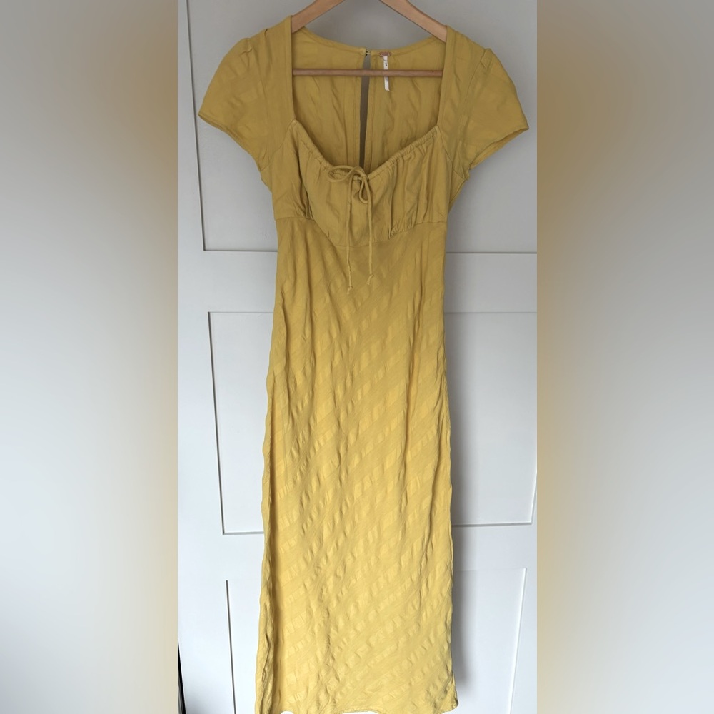 Free People Yellow Midi Dress - Picture 6 of 9